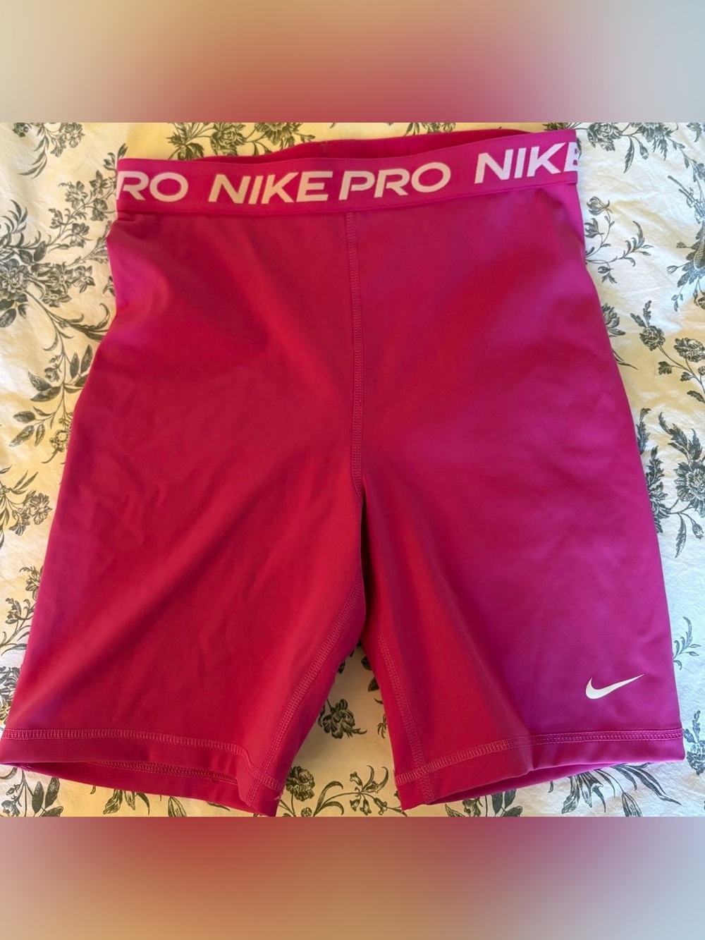 Nike Pro Women's Hot Pink Bike Shorts